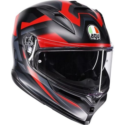 AGV Helmets K7 Helmet - Glimpse - Matte Black/Red - Large 2118399004-015-L
