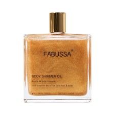 Body Shimmer Oil  Hydrating  Illuminating 3.38 Fl Oz Pack of 1 , Gold