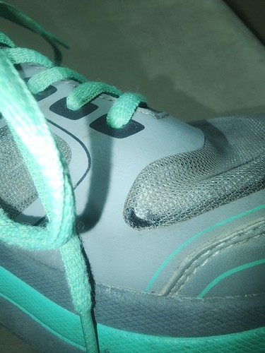 Gravity Defyer Shoes Womens 7.5 Gray Green Comfort Fit Walking Sneaker Running - Picture 10 of 10