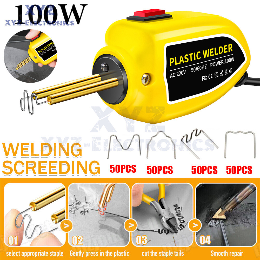 Mini 100W Hot Stapler Plastic Welding Machine Car Bumper Soldering Repair Tool-image