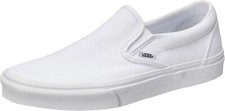 Vans Unisex CLASSIC SLIP-ON Canvas Sneakers True White VN000EYEW00