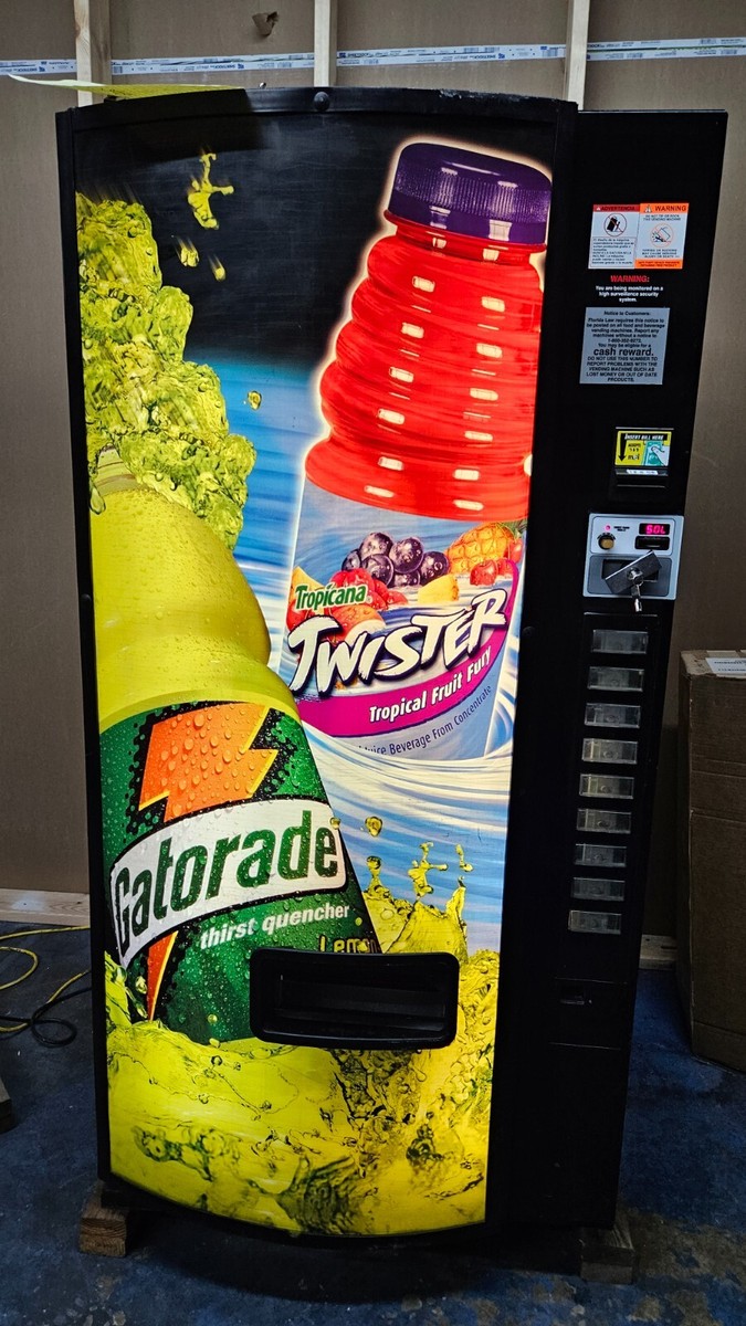 Dixie Narco 501E Beach Scene Front Drink Vending Machine For Sale In Florida - Foto 8