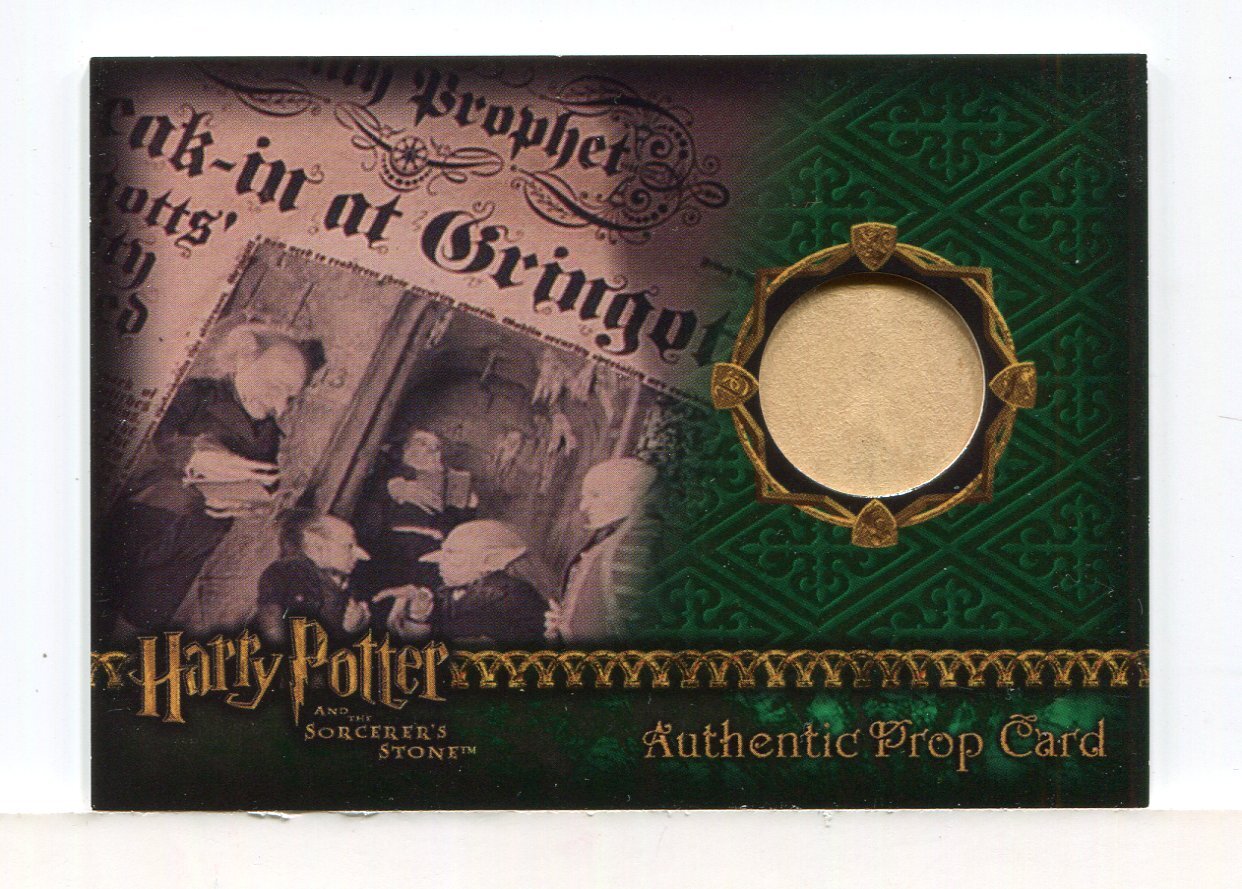 Harry Potter and the Sorcerer's Stone The Daily Prophet Prop Card HP #314/733