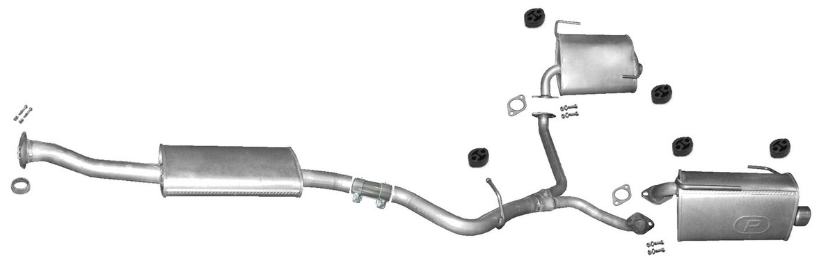 Auspuff Endschalldämpfer Hinten Für Subaru Legacy III BH 2,5 AWD Kombi 98-12.00