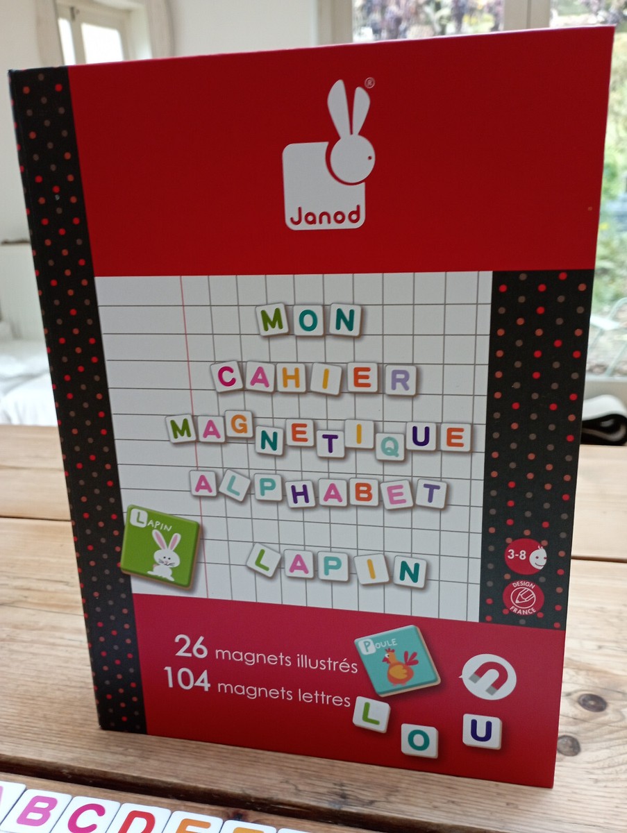 Janod Magnetibook Alphabet – Un Jeu Magnétique En Carton Pour Apprendre L'alphabet En S'amusant !