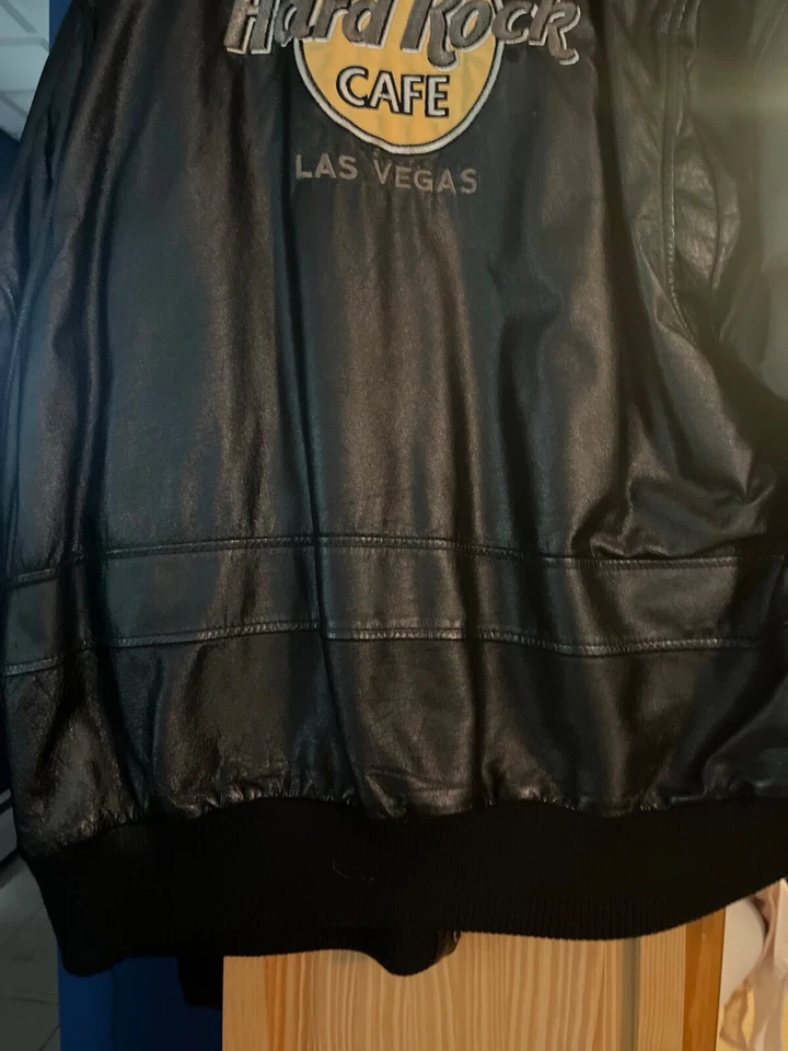 Leather hard rock las vegas jacket - Image 4 of 4
