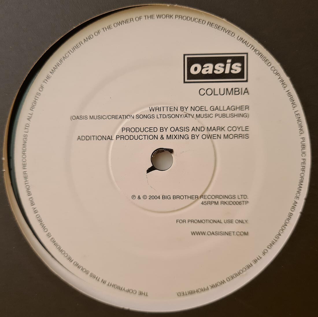 OASIS / オアシス　COLUMBIA 12\