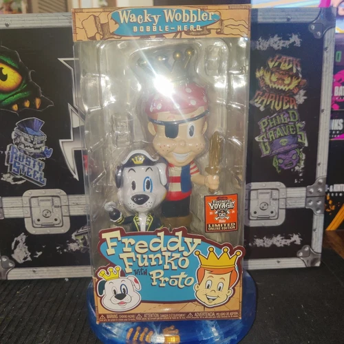 Pirate Freddy Funko with Proto Wacky Wobbler - Box of Fun 2024 Funtastic Voyage