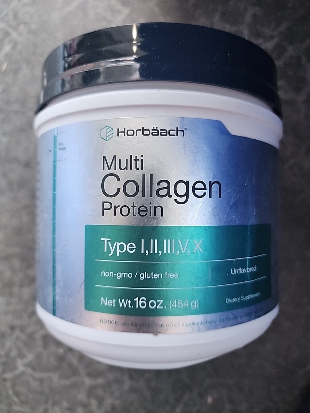 Multi Collagen Protein Powder 16 oz Type I, II, III, V, X by