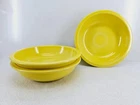 set lot 3 INDIVIDUAL PASTA BOWL sunflower yellow FIESTA 8.25" 32 oz NEW
