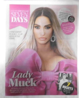 Seven Days magazine supplement Sunday Mail 19th Feb 2023 Lady Muck; Katie Price