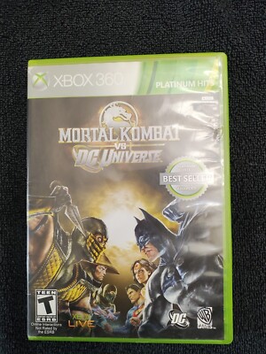 Mortal Kombat Vs. DC Universe Platinum Hits CIB W/ Manual - Xbox 360