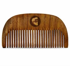KeshBindu Pocket Size Beard Handmade  Wood Comb New Green Sandalwood Pocket