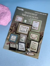 Leisure Arts 340 Friendship Hath No Seasons Cross Stitch Patterns Booklet