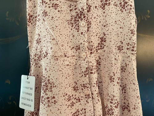 $88 Joyfolie Mia Joy Kourt Dress | Blush Abstract | Size 6 - Picture 3 of 11