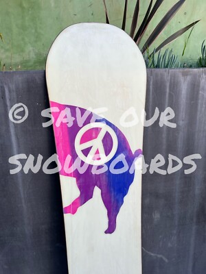 Burton UN..INC. UNINC snowboard 157 WILL WORK 4 PEACE