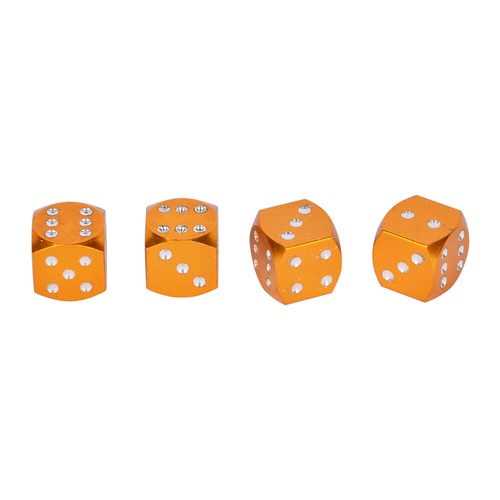 7 Color Metal Dice Wheel Valve Stem Tire Cap Trims For Car/Bike/Truck Dust Cover - Picture 13 of 15