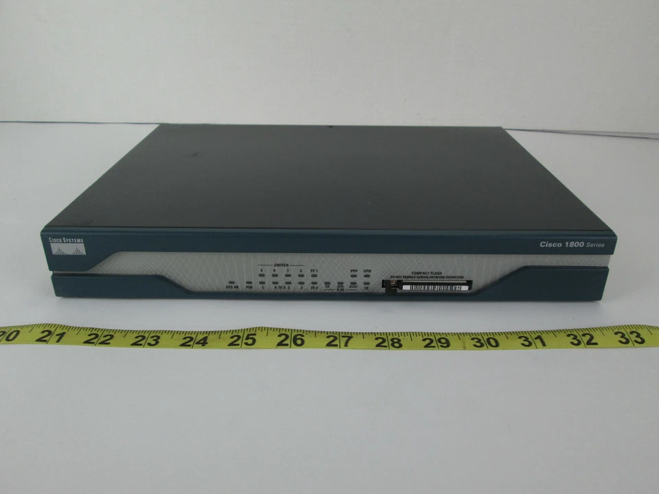 Cisco 1800 Series Integrated Services Router 341-0135-02 1811 w 32MB Flash Card - Image 4 of 4
