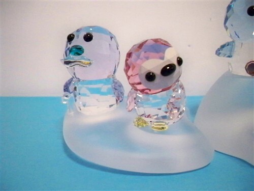 SWAROVSKI SCS PENGUIN FAMILY - COMPLETE 7 PC SET WITH 3 ICEBERG