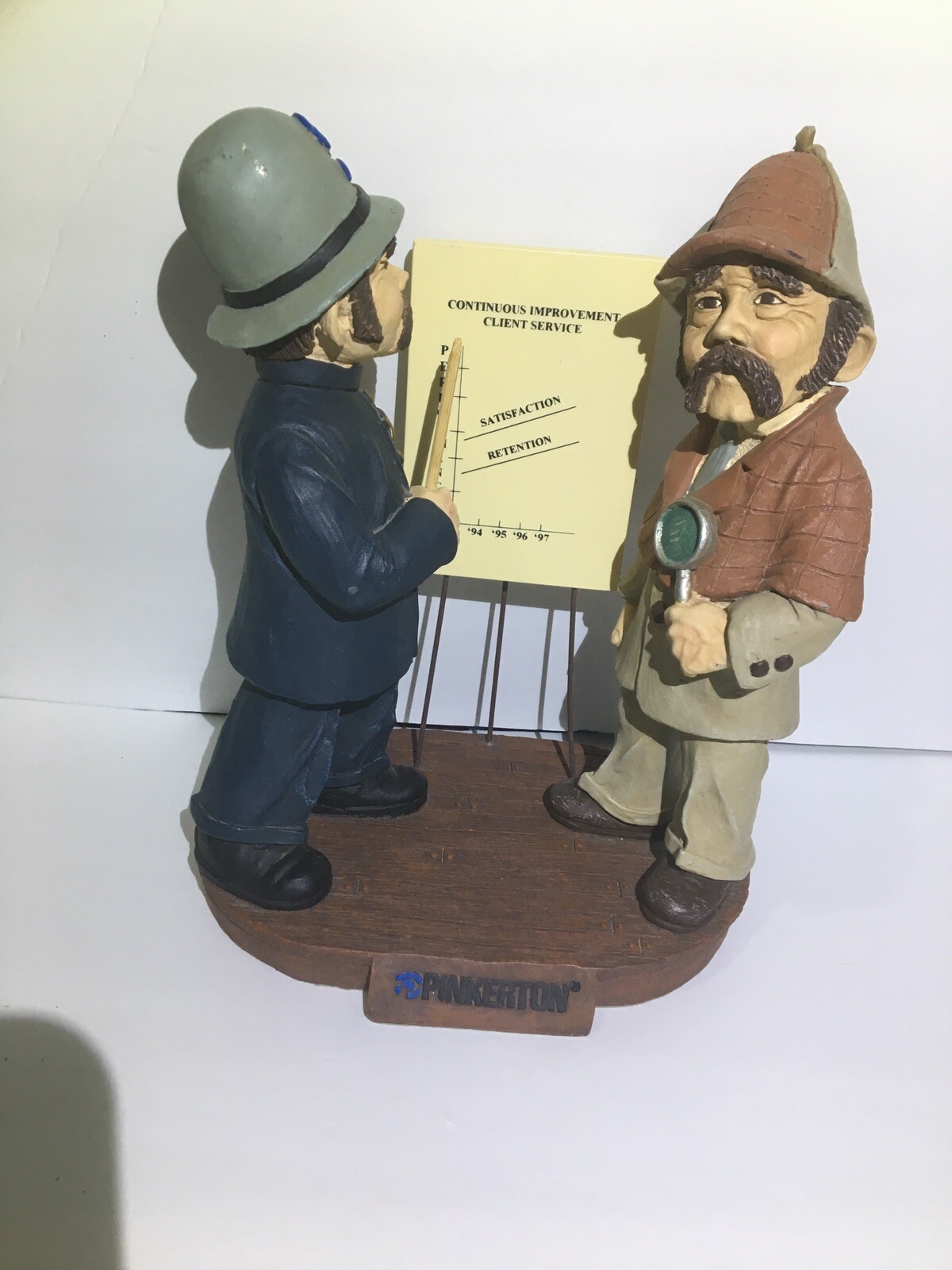 Pinkerton Service Corporation '96 Figurine Police Statue Graph