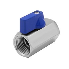 1/4" Mini Ball Valve Stainless Steel Female x Female NPT Thread Valve
