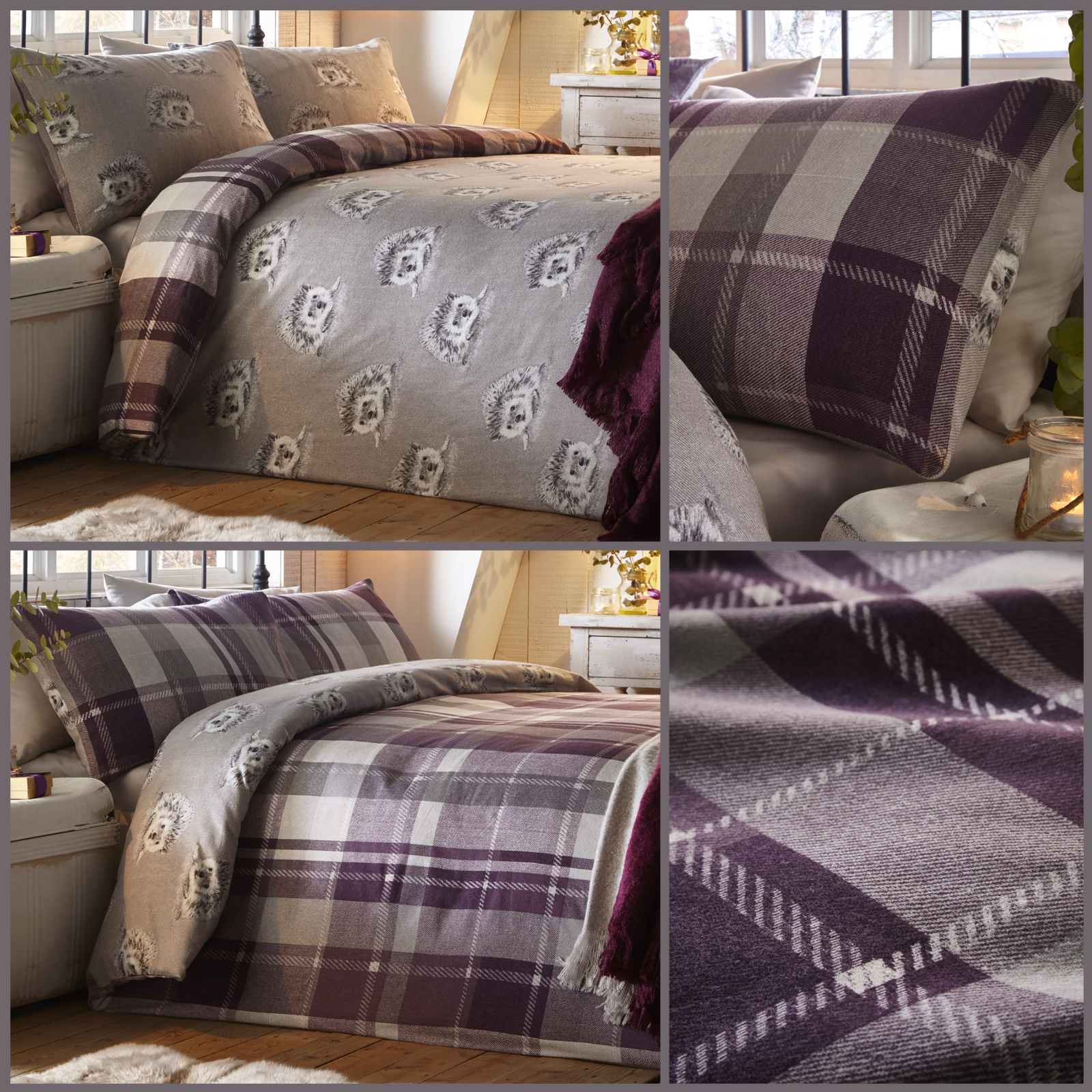 Cotton Hedgehog Duvet Cover Set 