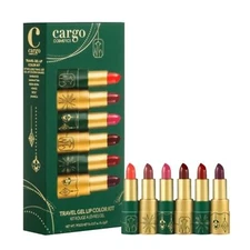 GEL LIPSTICK SET CARGO COSMETICS 6-PIECE TRAVEL SIZE 