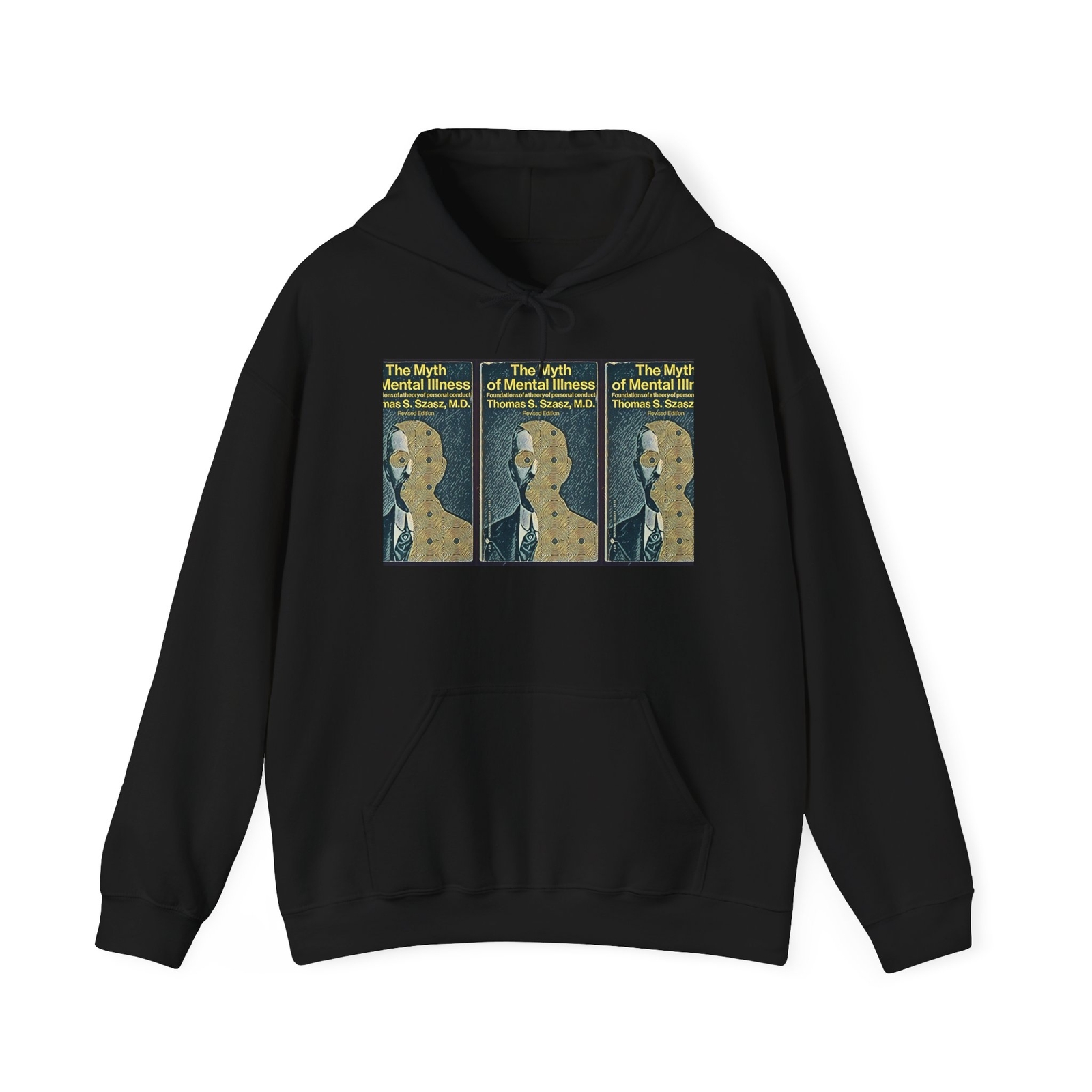 Sudadera con Capucha The Myth of Mental Illness Estampado Gráfico LS Unisex Mezcla Pesada