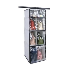 Heavy Duty Closet Hanging Shelves Bag Shoes Organizer Dust Proof Rack Hanger