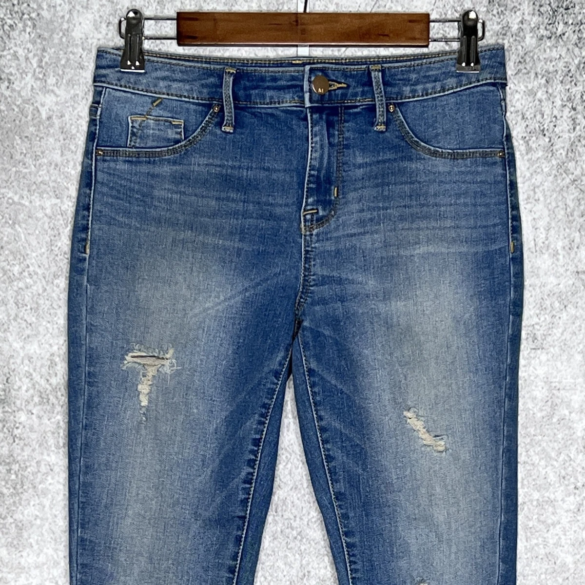 Legging Jean Mossimo Femme Taille 6 - Bleu Imprimé Serpent - Jeggings Skinny - Neuf Sans étiquette