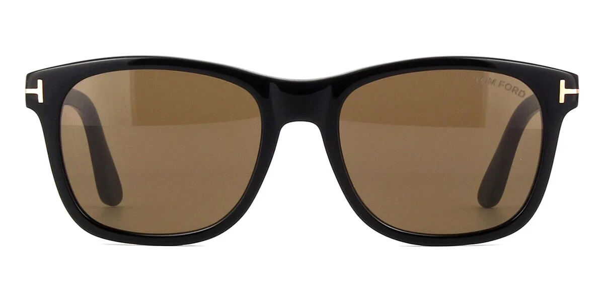 Tom Ford Eric-02 TF595-F 01J Black Square Plastic Sunglasses Frame