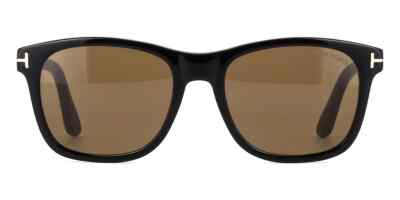 小物 TOM FORD Eric-02 Tom Ford Eric-02 TF595 01J Black Square Plastic Sunglasses Frame