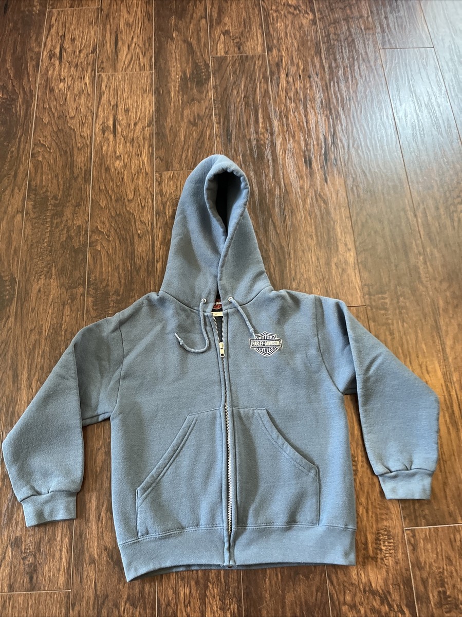 ◆Harley Davidson◆ Pigment Dying Two Wheels Hoodie Ivory HH s-l1200.jpg