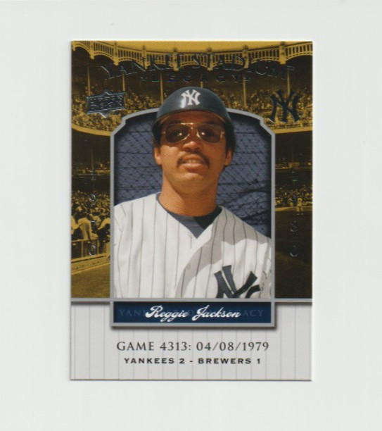 2008 Upper Deck Yankee Stadium Legacy Reggie Jackson HOF 1993 Game 4313