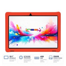 2026 LINSAY Tablet for kids Red OCTA-CORE 256GB ANDROID 15 Newest Version