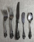 Wallace Grande Baroque Sterling Silver 5-Piece Place Setting (1941) w/ Butter Sp