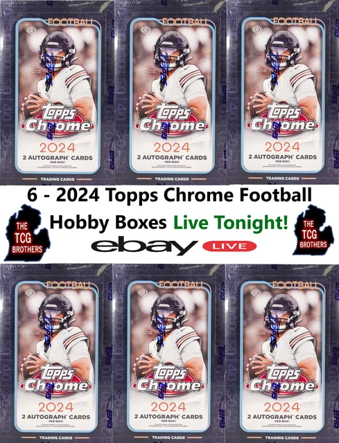 Carolina Panthers Break #736 Topps Chrome 2024 Football Hobby Box Half Case