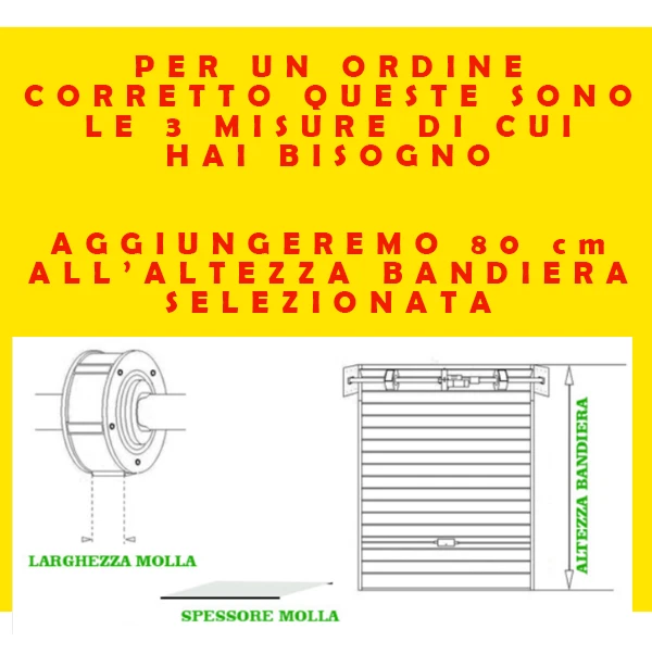 MOLLA PER SERRANDE GARAGE spedizione EXPRESS - Imagen 2 de 4
