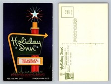 Waco, TX-Texas, Holiday Inn Sign World’s Innkeeper Neon Star Vintage Postcard