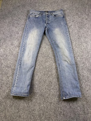 A.P.C. Petit Standard Jeans Mens 33x31 Blue Light Wash Slim Straight Denim Pants