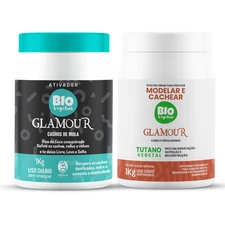 Trihair Curl Kit 1kg Cachos de Mola + Tutano Biovegetais Hair Cream 1kg