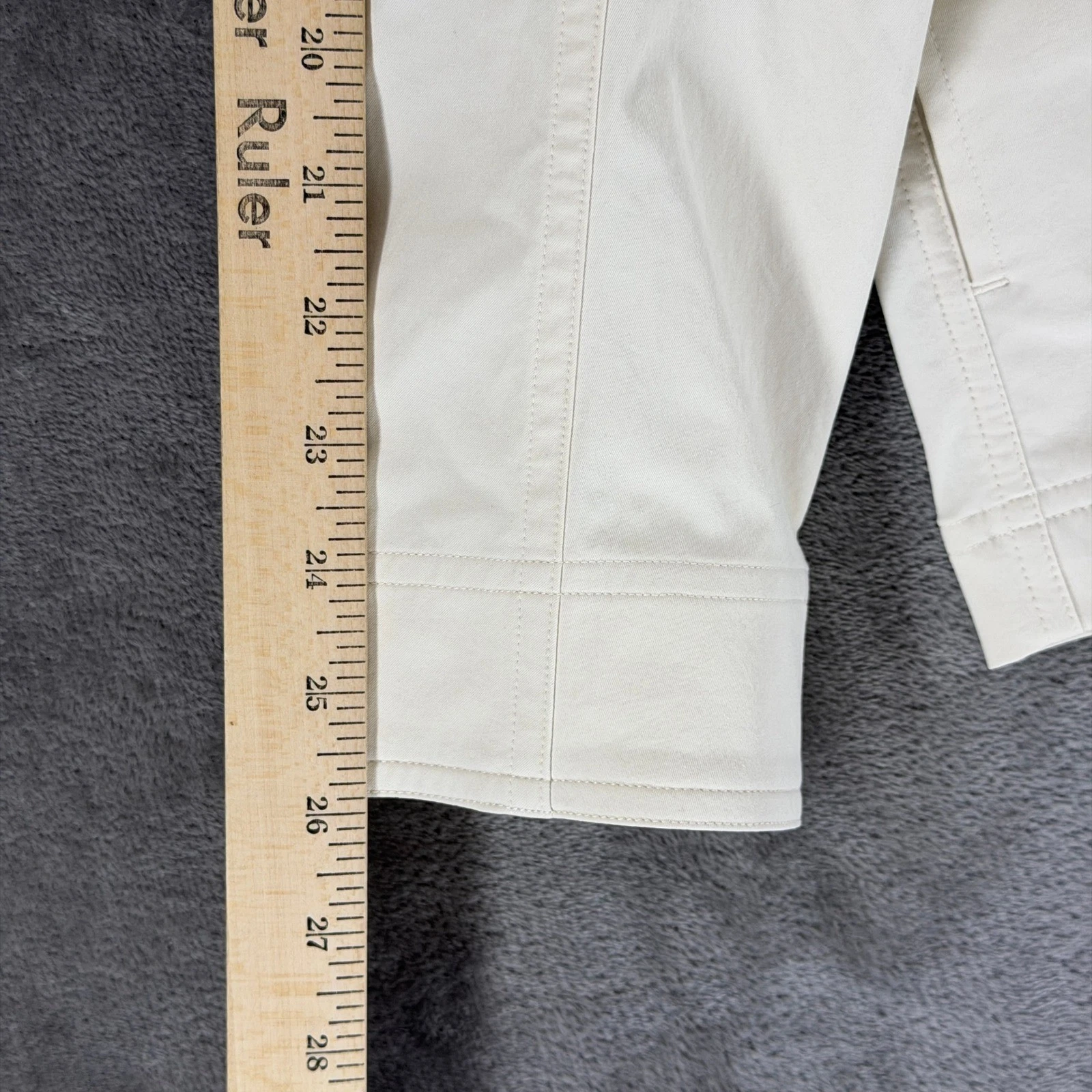Lululemon Woven Button-Up Overshirt Mens XL Light Ivory LM3FX4S Jacket New image 7