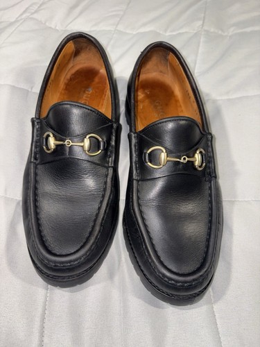 Gucci Horsebit Leather 1953 Loafers Sz 38 C