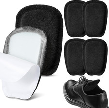 3 Pairs Shoe Tongue Pads Soft Suede Leather Self Adhesive Inserts for Men Women