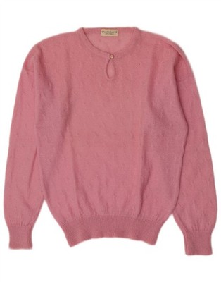 Brunello Cucinelli Damen Pullover Pulli Rundhals IT 46 Large Rosa CX07