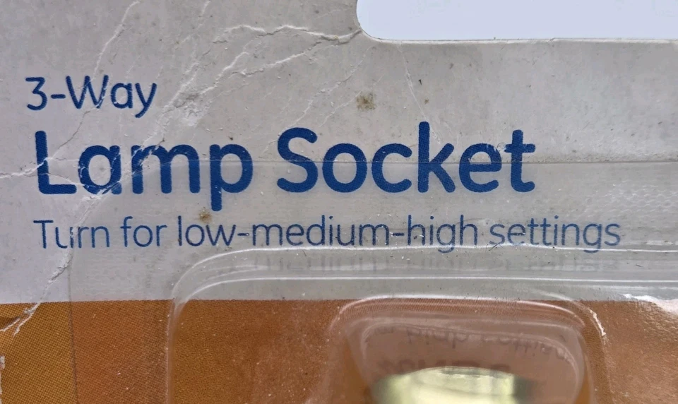 Interruptor de giro de enchufe de lámpara de 3 vías GE para ajustes de luz baja media alta 54372 Foto 3 de 4