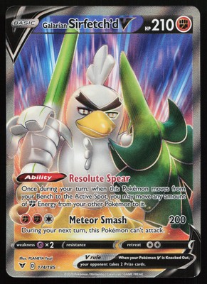 Galarian Sirfetch'd V (Full Art) 174/185 SWSH04: Vivid Voltage Pokémon Card