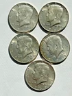 Kennedy Half Dollars 1965-1969 40% Silver Lot of 5