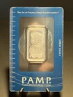 PAMP SUISSE 10 Gram .999 Fine SILVER BAR ~ Lady Fortuna Sealed, Assayed, Serial#