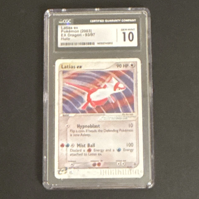 CGC 10 2003 Pokemon TCG EX Dragon Latias ex #93/97 Holo Ultra Rare ENG (not psa)